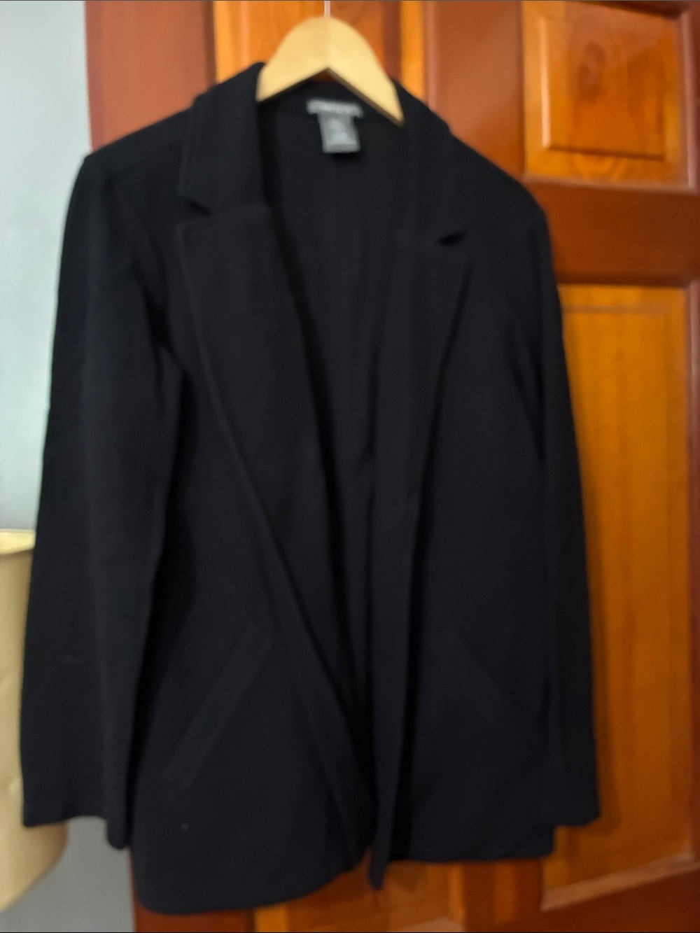 Matty M Black Women's Blazer Jacket - Open Front Tailored Look